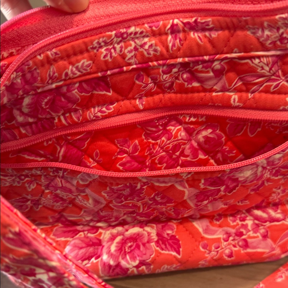 Vera Bradley Pink Floral Quilted Shoulder Bag - Picture 3 of 5